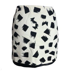 DIANE VON FURSTENBERG Faux Leather Cotton Skirt